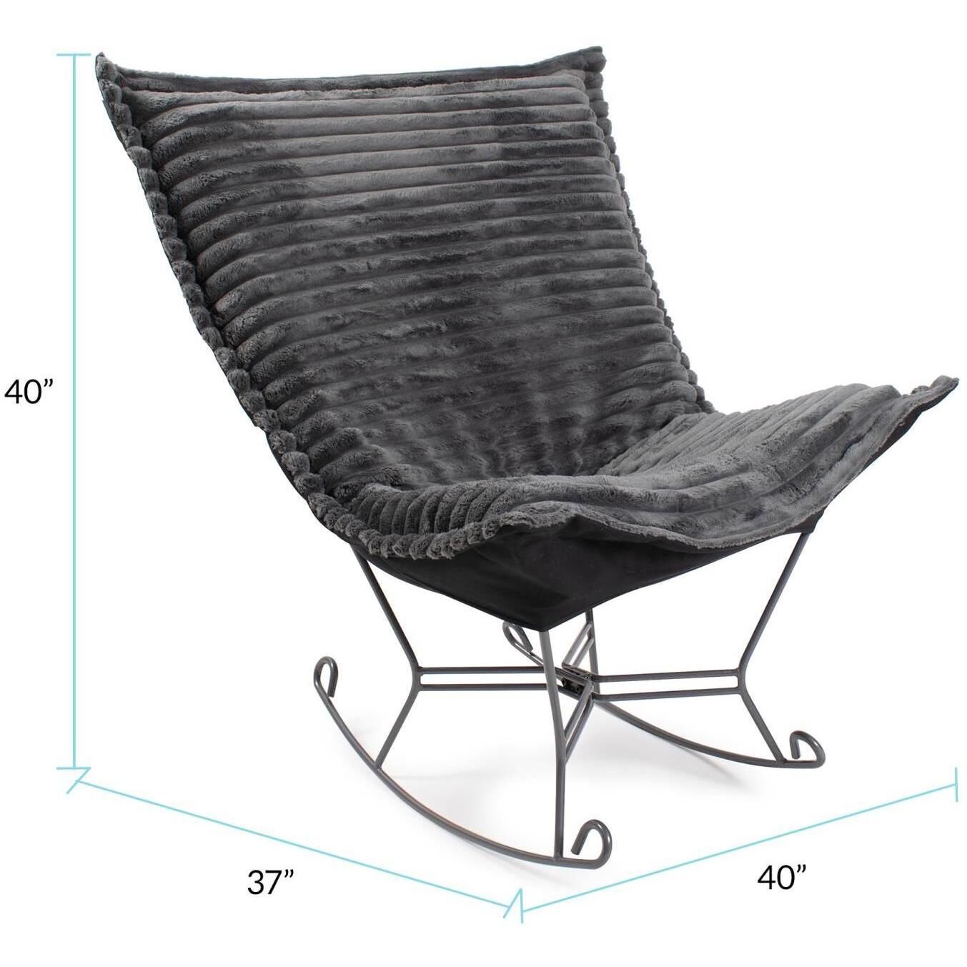 Shar Pei Charcoal Rocker